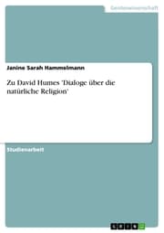 Cover von Zu David Humes 'Dialoge über die natürliche Religion'