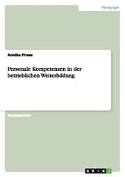 Cover von Personale Kompetenzen in der betrieblichen Weiterbildung