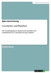 Cover von Geschichte und Wahrheit