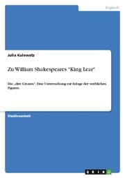 Cover von Zu William Shakespeares 'King Lear'
