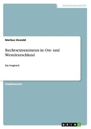 Cover von Rechtsextremismus in Ost- und Westdeutschland