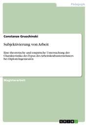 Cover von Subjektivierung von Arbeit
