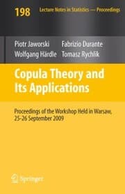 Cover von Copula Theory and Its Applications