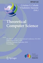 Cover von Theoretical Computer Science