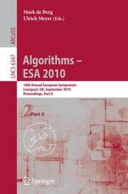 Cover von Algorithms -- ESA 2010, Part II