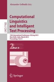Cover von Computational Linguistics and Intelligent Text Processing