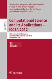 Cover von Computational Science and Its Applications -- ICCSA 2012