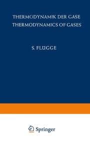 Cover von Thermodynamik der Gase / Thermodynamics of Gases