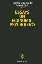 Cover von Essays on Economic Psychology