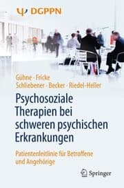 Cover von Psychosoziale Therapien bei schweren psychischen Erkrankungen
