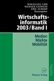 Cover von Wirtschaftsinformatik 2003/Band I