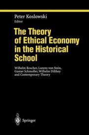 Cover von The Theory of Ethical Economy in the Historical School