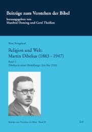 Cover von Religion und Welt: Martin Dibelius (1883-1947), Bd 2