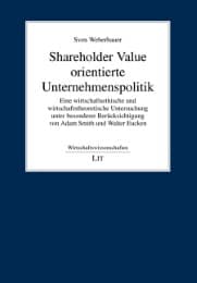 Cover von Shareholder Value orientierte Unternehmenspolitik