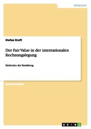 Cover von Der Fair Value in der internationalen Rechnungslegung
