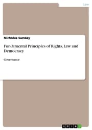 Cover von Fundamental Principles of Rights, Law and Democracy