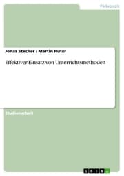 Cover von Effektiver Einsatz von Unterrichtsmethoden