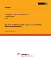 Cover von Die Rolle der Kirchen im NS-Regime sowie christlich motivierter Widerstand