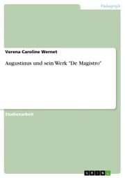 Cover von Augustinus und sein Werk 'De Magistro'