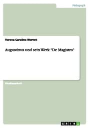 Cover von Augustinus und sein Werk 'De Magistro'