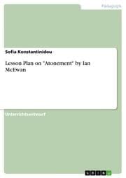 Cover von Lesson Plan on 'Atonement' by Ian McEwan