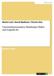 Cover von Unternehmensanalyse Hamburger Hafen und Logistik AG