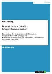 Cover von Besonderheiten virtueller Gruppenkommunikation