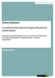 Cover von Geschlechtsidentität bei Virginia Woolf und Judith Butler