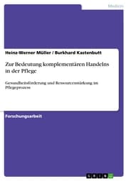 Cover von Zur Bedeutung komplementären Handelns in der Pflege