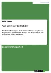 Cover von Was kostet der Fortschritt?