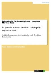 Cover von La gestión humana desde el desempeño organizacional