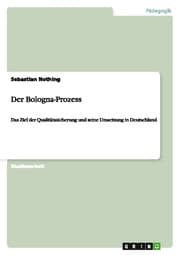 Cover von Der Bologna-Prozess