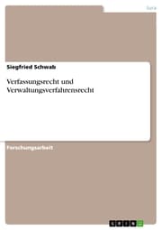 Cover von Verfassungsrecht und Verwaltungsverfahrensrecht