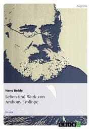 Cover von Leben und Werk von Anthony Trollope