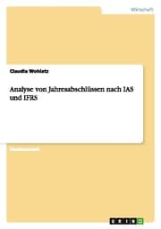 Cover von Analyse von Jahresabschlüssen nach IAS und IFRS