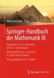 Cover von Springer-Handbuch der Mathematik III