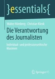 Cover von Die Verantwortung des Journalisten