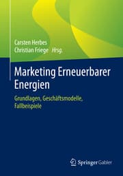 Cover von Marketing Erneuerbarer Energien