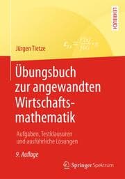 Cover von Übungsbuch zur angewandten Wirtschaftsmathematik