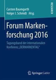 Cover von Forum Markenforschung 2016