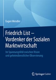 Cover von Friedrich List - Vordenker der Sozialen Marktwirtschaft