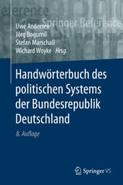 Cover von Handwörterbuch des politischen Systems der Bundesrepublik Deutschland
