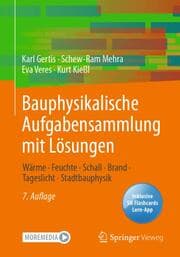 Cover von Bauphysikalische Aufgabensammlung mit Lösungen