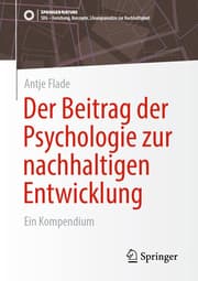 Cover von Der Beitrag der Psychologie zur nachhaltigen Entwicklung
