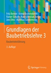 Cover von Grundlagen der Baubetriebslehre 3