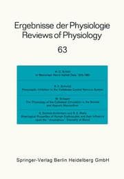 Cover von Ergebnisse der Physiologie / Reviews of Physiology