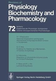 Cover von Reviews of Physiology, Biochemistry and Pharmacology