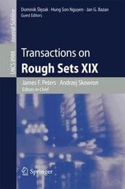 Cover von Transactions on Rough Sets XIX
