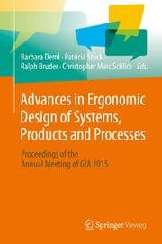 Cover von Advances in Ergonomic Design of Systems, Products and Processes
