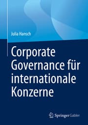 Cover von Corporate Governance für internationale Konzerne